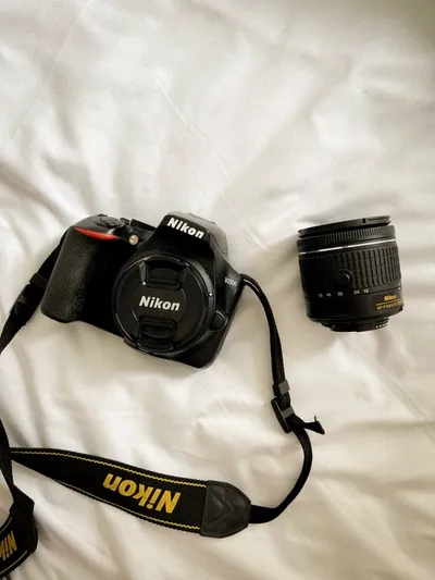 Nikon DSLR camera with a lens